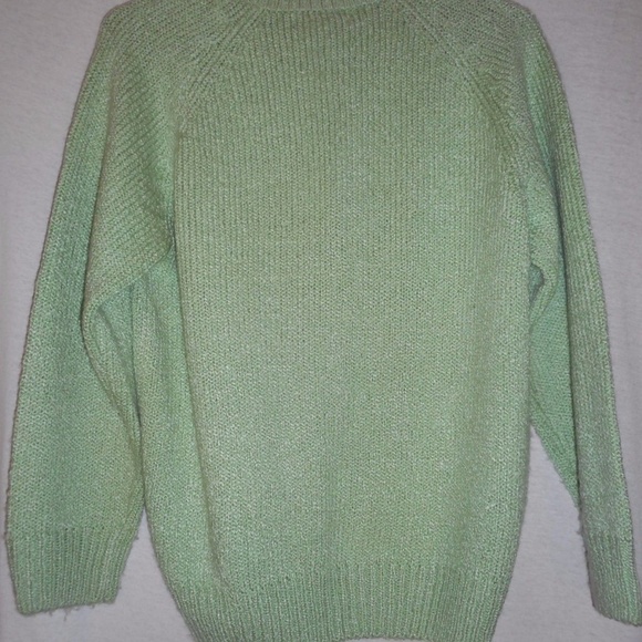 Size PM Karen Scott Petites Green Sweater - Picture 4 of 7